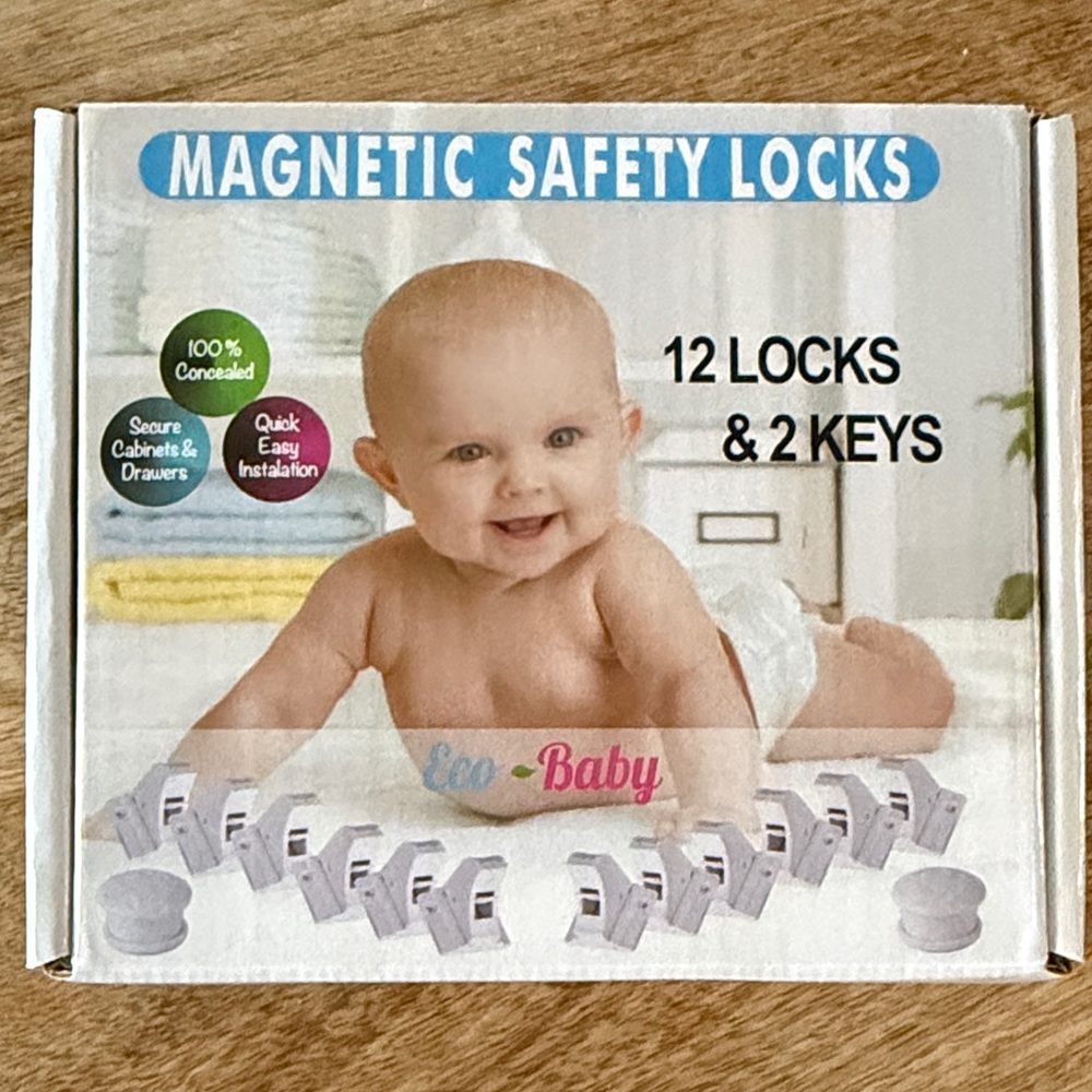 Magnetic Safety Locks - White
